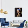 Legendarte - Cuadro Lienzo, Impresión Digital - La Joven De La Perla (muchacha Con Turbante) - Jan Vermeer - Decoración Pared Cm. 50x70