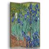 Legendarte - Biombo Lirios - Vincent Van Gogh - Separador De Ambientes Para Interiores Cm. 110x150 (3 Paneles)