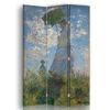 Legendarte - Biombo Dama Con Parasol - Claude Monet - Separador De Ambientes Para Interiores Cm. 145x170 (4 Paneles)