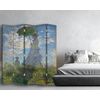 Legendarte - Biombo Dama Con Parasol - Claude Monet - Separador De Ambientes Para Interiores Cm. 180x170 (5 Paneles)
