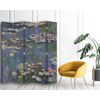 Legendarte - Biombo Nenúfares  - Claude Monet - Separador De Ambientes Para Interiores Cm. 180x170 (5 Paneles)