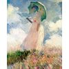Legendarte - Cuadro Lienzo, Impresión Digital - Dama Con Parasol - Claude Monet - Decoración Pared Cm. 40x50