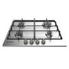 Indesit Thp 642 Ix/i Hobs Negro, Acero Inoxidable Integrado Encimera De Gas 4 Zona(s)