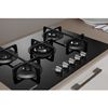 Indesit Ing 72t/bk Hobs Negro Integrado 73 Cm Encimera De Gas 5 Zona(s)