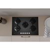 Indesit Ing 72t/bk Hobs Negro Integrado 73 Cm Encimera De Gas 5 Zona(s)