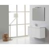 Mueble De Baño Suspendido 90cm 3 Puertas Blanco Foresta