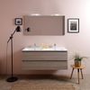 Mueble Baño 120cm Olmo Leon Con Lavabo Doble Y Espejo 120x60 Berlin