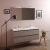 Mueble Baño 120cm Olmo Leon Con Lavabo Doble Y Espejo 120x60 Berlin