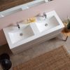 Mueble Baño 120cm Olmo Leon Con Lavabo Doble Y Espejo 120x60 Berlin