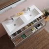 Mueble Baño 120cm Olmo Leon Con Lavabo Doble Y Espejo 120x60 Berlin