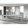 Mesa Extensible De Fresno Blanco Para 6 A 20 Personas L 160 A 420 Cm Kristo-soporte 2 Pies