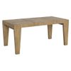 Mesa Extensible De Roble Natural, De 6 A 20 Plazas, L 180 A 440 Cm Kristo-soporte 2 Pies