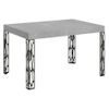 Mesa Extensible, De 6 A 10 Plazas L 130 A 234 Cm Gris Hormigón Y Patas De Metal Gris Oscuro Gisa