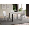 Mesa Cuadrada Extensible Liva De 4 A 12 Plazas De 90 A 246 Cm Patas De Fresno Blanco Y Metal Gris Oscuro