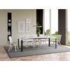 Mesa Cuadrada Extensible Liva De 4 A 12 Plazas De 90 A 246 Cm Patas De Fresno Blanco Y Metal Gris Oscuro