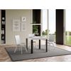 Mesa Cuadrada Extensible Liva De 4 A 12 Plazas De 90 A 246 Cm Patas De Fresno Blanco Y Metal Gris Oscuro