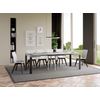 Mesa Extensible Cuadrada Pequeña 90x90/246 Cm Liva-color Gris Cemento