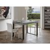 Tiroz 130 Cm Mesa De Comedor Moderna De Hormigón Gris Con Patas De Metal Antracita