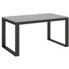 Mesa Extensible Moderna De 6 A 12 Plazas An 160 A 264 Cm Estructura De Metal Gris Hormigón Y Antracita Tiroz