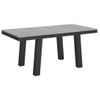 Mesa Extensible Bidy, 6 A 14 Plazas, L 180 A 284 Cm, Gris Hormigón Con Estructura De Metal Antracita