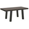 Mesa Extensible Bidy, 6 A 14 Plazas, L 180 A 284 Cm, Estructura De Madera Oscura Y Metal Antracita