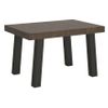 Mesa Extensible Bidy, 6 A 18 Plazas, L 130 A 390 Cm, Madera Oscura Y Patas De Metal Antracita