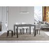 Mesa De Comedor Rectangular Evy 130 Cm De Hormigón Gris Y Metal Antracita