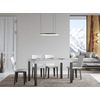 Mesa De Comedor Rectangular Evy De Fresno Blanco Y Metal Antracita 160 Cm