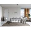 Mesa Rectangular Extensible Evy Con Capacidad De 6 A 14 Personas L 180 A 284 Cm Gris Hormigón Y Metal Antracita