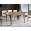 Mesa Rectangular Extensible De 4 A 6 Personas 120/180 Cm Roble Natural Kina