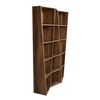 Librería De Madera Gris Cemento Desestructurada Brika 137 Cm