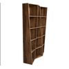 Librería Brika Desestructurada De Madera De Nogal 227 Cm