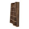 Librería De Madera Blanca Desestructurada Brika 317 Cm-color Gris-anchura 227 Cm