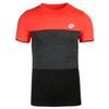 Camiseta Pádel Hombre Lotto Tennis Tech Tee. 210373 Coral/all Black. Talla M
