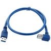 Cable Cavetto Printer Usb 3.0 Adaptador 50cm Blu Para Cellulare, Mp3, Psp