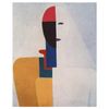 Legendarte - Cuadro Lienzo, Impresión Digital - Busto De Mujer - Kazimir Malevich - Decoración Pared Cm. 50x60