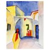 Legendarte - Cuadro Lienzo, Impresión Digital - Vista De Un Callejón En Túnez - August Macke - Decoración Pared Cm. 60x80