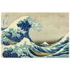 Legendarte - Cuadro Lienzo, Impresión Digital - La Gran Ola De Kanagawa - Katsushika Hokusai - Decoración Pared Cm. 60x90