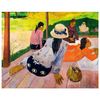 Legendarte - Cuadro Lienzo, Impresión Digital - La Siesta - Paul Gauguin - Decoración Pared Cm. 80x100