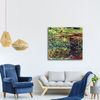 Legendarte - Cuadro Lienzo, Impresión Digital - El Estanque De Waterlily - Claude Monet - Decoración Pared Cm. 90x90