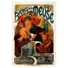 Legendarte - Cuadro Lienzo, Impresión Digital - Cervezas De Mosa - Alphonse Mucha - Decoración Pared Cm. 60x80