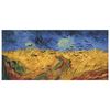 Legendarte - Cuadro Lienzo, Impresión Digital - Trigal Con Cuervos - Vincent Van Gogh - Decoración Pared Cm. 50x100