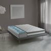 Colchón Talamo Italia Luxury Cuadrado Y Medio, Made In Italy, Colchón Extraíble De Memory Foam Y Gel Waterfoam, Antiácaros E Hipoalergénico, Cm 120x200 H27