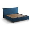 Talamo Italia Cama Doble Con Contenedor Anna, Made In Italy, Cama Con Revestimiento De Tela, Apertura Frontal, Apta Para Colchón 160x200 Cm, Azul