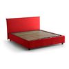 Talamo Italia Cama Doble Con Contenedor Anna, Made In Italy, Cama Con Revestimiento De Tela, Apertura Frontal, Apta Para Colchón 160x200 Cm, Rojo