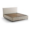 Talamo Italia Cama Doble Con Contenedor Anna, Made In Italy, Cama Con Tapizado En Tela, Apertura Frontal, Con Colchón 160x200 Cm Incluido, Beige