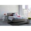 Talamo Italia Cama Doble Con Contenedor Anna, Made In Italy, Cama Con Revestimiento De Tela, Apertura Frontal, Con Colchón 160x200 Cm Incluido, Gris