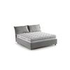 Talamo Italia Cama Doble Con Contenedor Veronica, Made In Italy, Cabecero Y Funda De Tela, Apertura Frontal, Apto Para Colchón 160x190 Cm, Gris