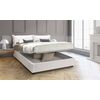 Talamo Italia Cama Doble Con Contenedor Veronica, Made In Italy, Cama Con Revestimiento De Cuero Ecológico, Apertura Frontal, Adecuada Para Colchón 160x190 Cm, Blanco