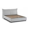 Talamo Italia Cama Doble Con Contenedor Simona, Made In Italy, Cabecero Y Funda De Tela, Apertura Frontal, Apta Para Colchón 160x190 Cm, Blanco